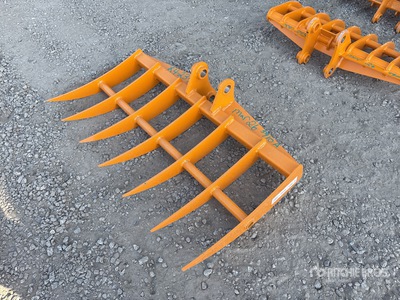 2026 GIYI 46 in Excavator Rake - Fits Cat 303 (Unused)