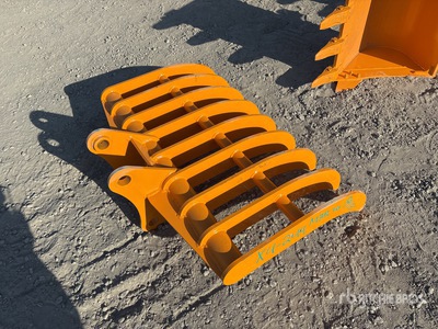 2026 GIYI 45 in Excavator Rake - Fits Cat 307 (Unused)