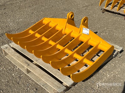 2026 GIYI 45 in Excavator Rake - Fits Cat 307 (Unused)