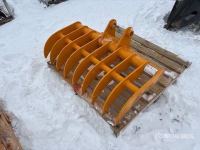 2026 GIYI 44 in Excavator Rake - Fits Cat 305 (Unused)