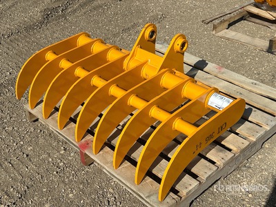 2026 GIYI 44 in Excavator Rake - Fits Cat 305 (Unused)