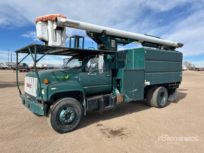 Asplundh LRIII55 55 ft on 1992 Chevrolet C7500 4x2 Forestry Camion de cubo