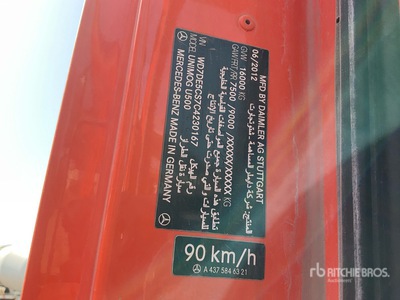 2012 Mercedes-Benz Unimog 500 Solar Panel Cleaning Truck Varios Camion