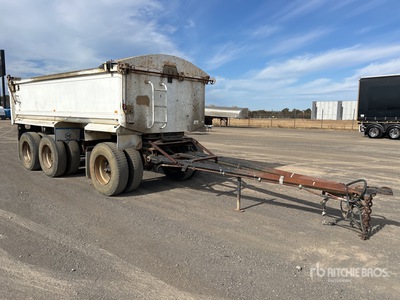 1989 Hamelex 5.2 m Super Dog Remolque banera