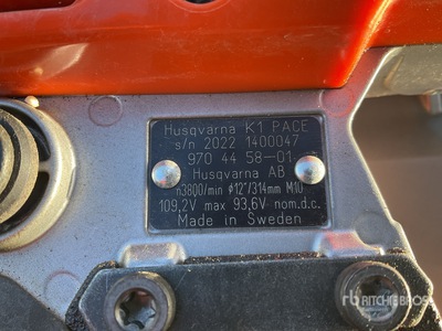 2022 Husqvarna K1 PACE Electric Battery Cut-Off Saw
