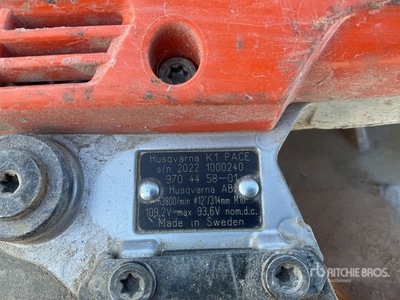 2022 Husqvarna K1 PACE Electric Battery Cut-Off Saw