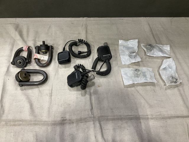 (150) Bushings, (5) Loudspeaker-Microphones, (10) Hoist Rings & Assorted Items
