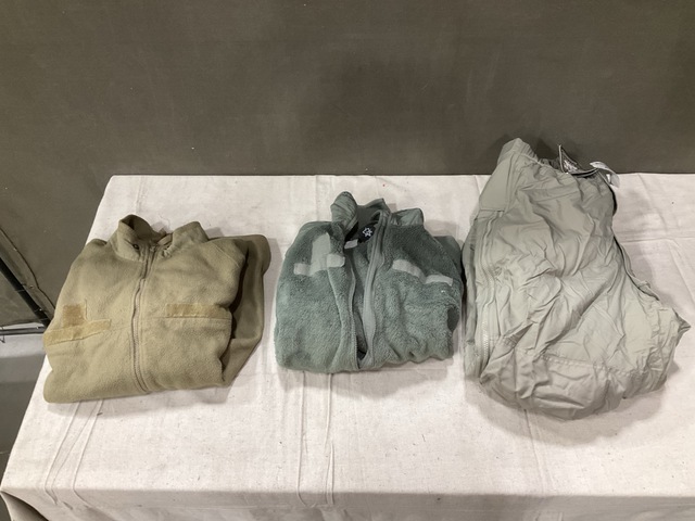 (2) Cold Weather Shirts, (14) Cold Weather Jackets & Assorted Items