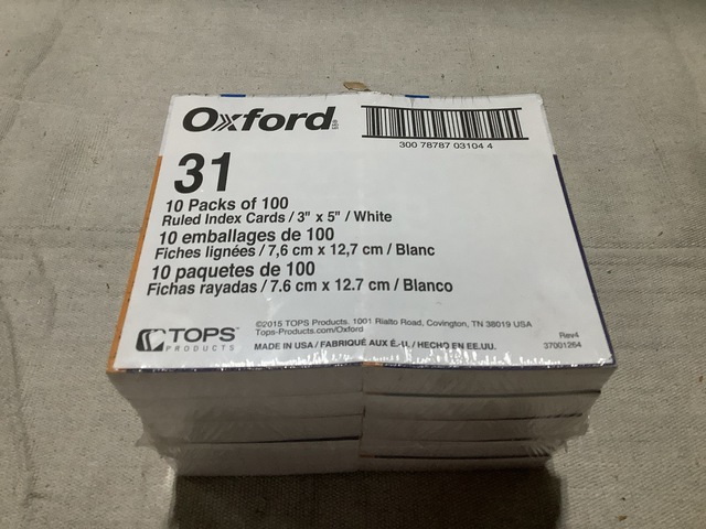 (52,300) Index Cards