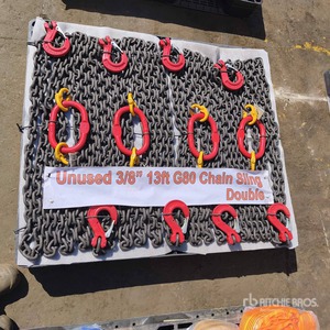 Quantity of (4) 2025 Mackman G80 Lote de Eslingas de Cadena (Sin Usar) / Double Leg Chain Sling (Unused)