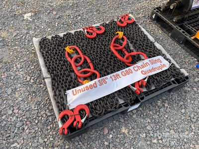 Quantity of (2) 2025 Mackman G80 Lote de Eslingas de Cadena (Sin Usar) / Quadruple Leg Chain Eslinga (Unused)