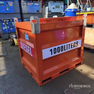 2025 1000 L Skid Mounted Steel Diesel Tanque de Combustible (Sin Usar) / Tanque de combustible (Unused)