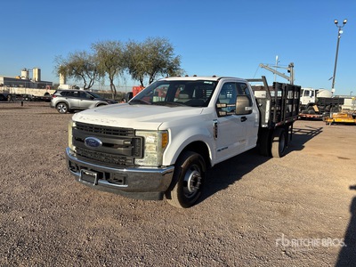 2017 Ford F-350 4x2 Extended Cab Flatbed Truck