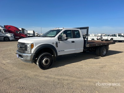 2017 Ford F-550 4x2 Extended Cab Flatbed Truck