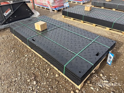 Quantity of (12) 2026 SKLP SK-LJB12 94 in x 47 in Polyethylene Traffic Plates (Unused)