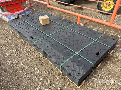 Quantity of (12) 2026 SKLP SK-LJB12 94 in x 47 in Polyethylene Traffic Plates (Unused)