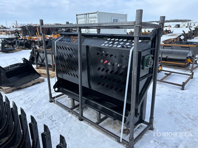 2026 GIYI GY-RR78 71 in Skid Steer Rock Rake Accessorio per mini pala (Unused)