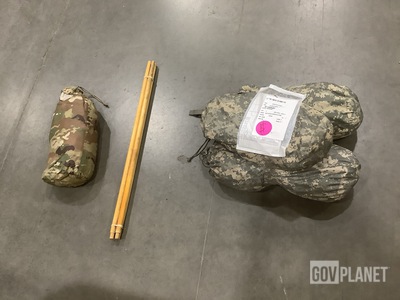 (23) Bundles of Insect Net Protector Poles, (7) Tents & Assorted Items