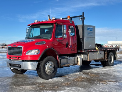 2016 Freightliner M2 106 4x2 Sleeper Flatbed Truck