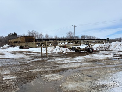 TCI 36X60RAD 36 in x 80 ft Portable Radial Stacking Conveyor