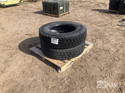 (2) BF Goodrich 275/80R22.5 Tires