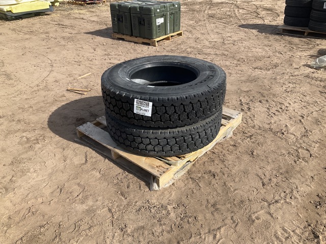 (2) BF Goodrich 275/80R22.5 Tires