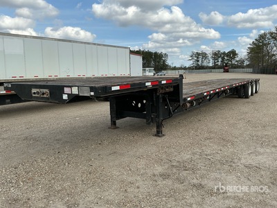 2013 Transcraft 53 ft Tri/A Flatbed Trailer