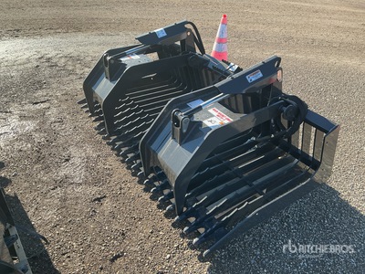 Stout 72 in Q/C Skeleton grapple Skid Steer Grapple Bucket (Unused)