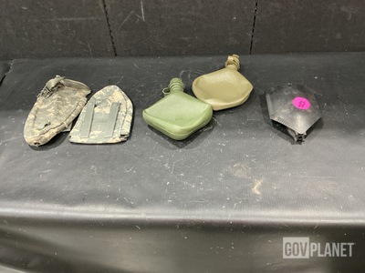 (61) Water Canteens, (135) Entrenching Tool Carriers & Assorted Items