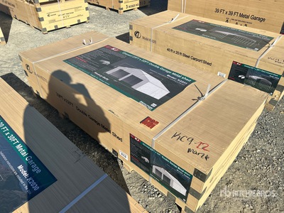 2026 KJ K2223 Double Garage Metal Shed (Unused)