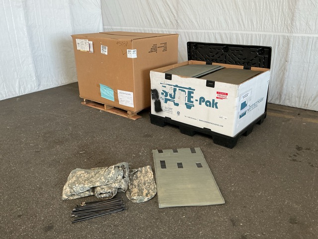 (102) ICS Improved Combat Shelters & (30) Sleeping Mats