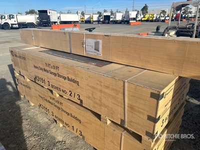 2026 KJ K3151 31 ft x 51 ft Heavy Duty Metal Garage Storage Building (Unused)