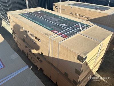 2026 KJ K4525G Double Garage Metal Shed (Unused)