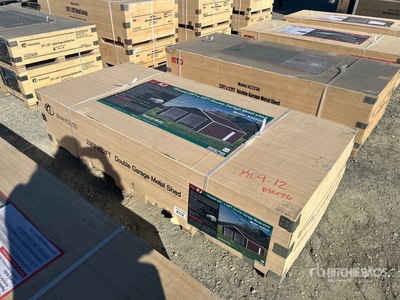 2026 KJ K2223G Double Garage Metal Shed (Unused)