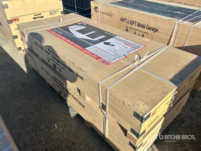 2026 MTO A3325 Double Garage Metal Shed (Unused)