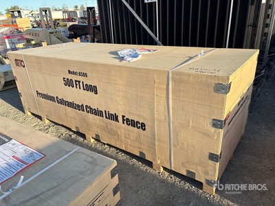 2026 MTO A500 500 ft x 6 ft Chain Link Fencing (Unused)