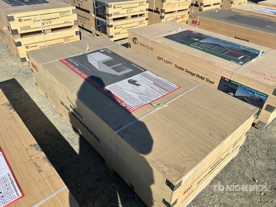 2026 MTO A2223 Double Garage Metal Shed (Unused)