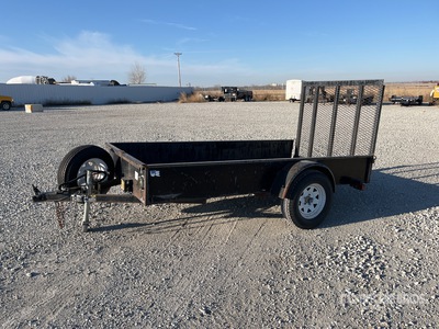 2003 H & H 6000 lb 10 ft S/A Remolque Portamaquinaria