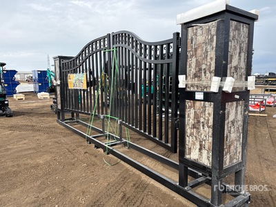 2026 Suihe NFG-20FGP-E 20 ft Wrought Iron Bi-Parting Puerta de entrada (Unused)
