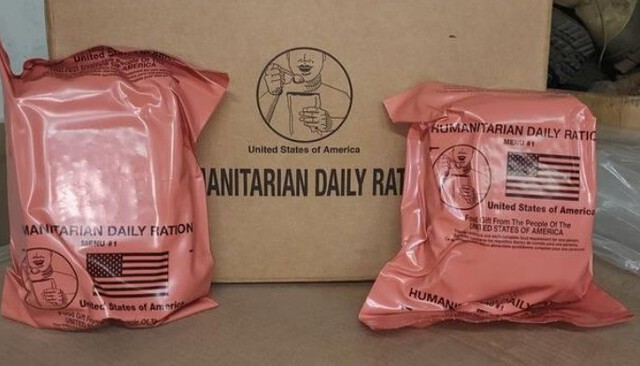 1 PALLET OF Humanitarian Daily Ration (HDR) &ndash; Emergency Food Aid &ndash; Shelf-Stable