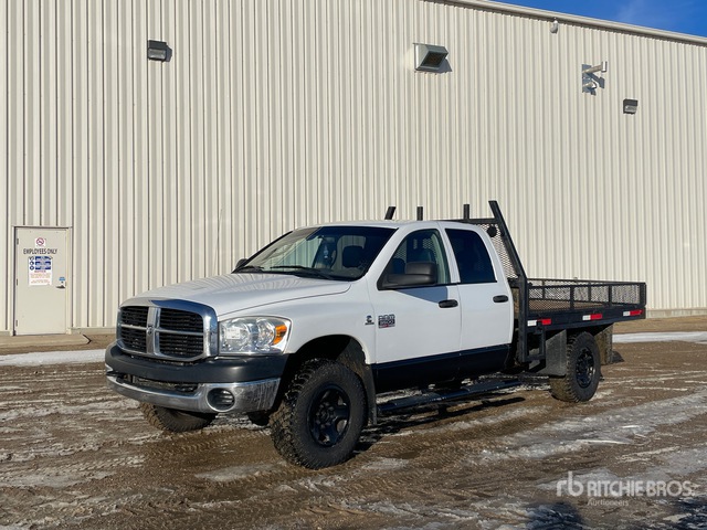 2008 Dodge Ram 3500 4x4 Crew Cab Flatbed Truck | Ritchie Bros. Auctioneers