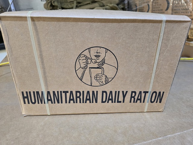 1 PALLET OF Humanitarian Daily Ration (HDR) &ndash; Emergency Food Aid &ndash; Shelf-Stable