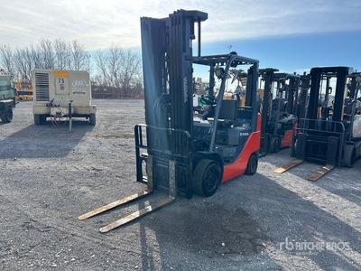 2017 Toyota 8FGCU25 1700 lb Pneumatic Tire Forklift (Inoperable)