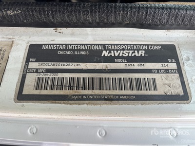 2000 International 2674 Digger Derrick Truck (Inoperable)