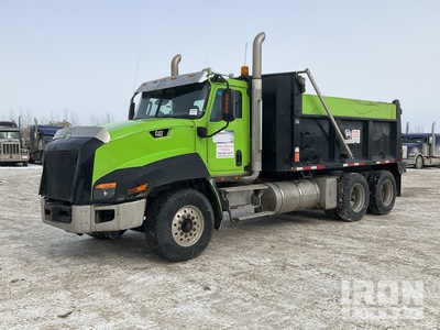 2013 Cat CT660 Cat 6x4 Box made in Canada, truck made in USA T/A Dump Truck