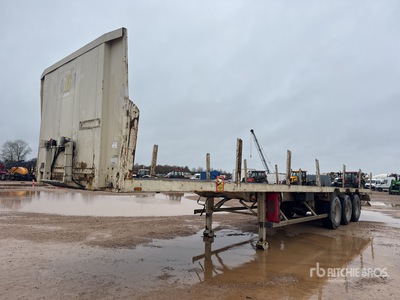 1995 Lecitrailer 3E20 Tri/A Semi-Remorque Plateau 3 Essieux Flatbed Trailer