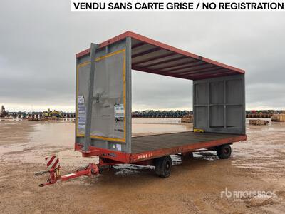 2018 Miloco 6000 mm T/A Remorque Industrielle A Rideaux Coulissant 2 Essieux Curtain Side Trailer