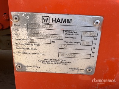 2020 Hamm HD99I Compacteur double bille