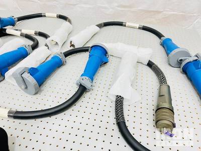 Quantity of (8) 60 AMP MIL TO F/M Hubble Adapters (Unused)