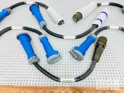 Quantity of (6) 100 AMP MIL TO F/M Hubble Adapters (Unused)